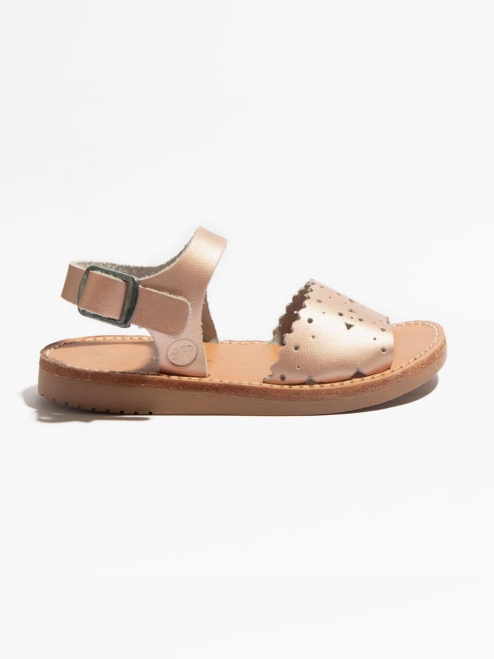 Freshly Picked Rose Gold Laguna Sandals 
size 5 toddler